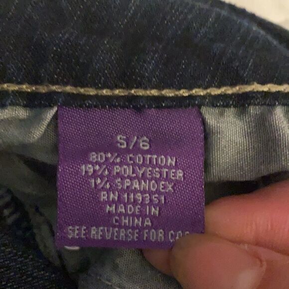 U-51 Jean Shorts Dark Wash size 5/6 - Picture 8 of 9